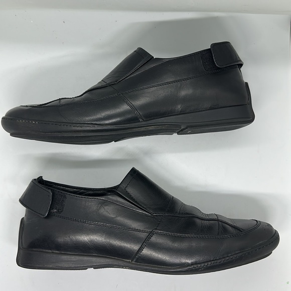 Gucci Shoes - GUCCI shoes black leather loafer slip on flats size 9.5 Luxury comfort